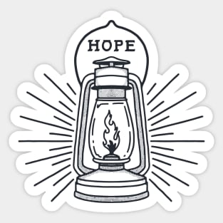 Lantern of Hope Illustration Sticker